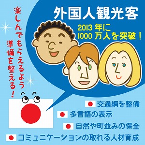 外国人旅行者が増えると、日本はどう変わるだろう？