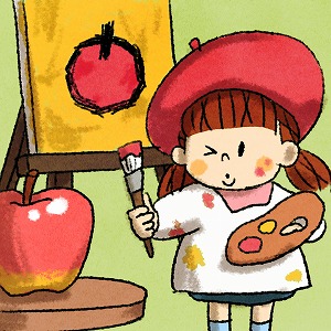 リンゴは赤くて丸い？　美術を通して見る世界と子どもの見ている世界