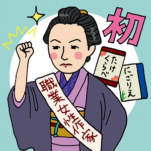 日本で初めての職業女性作家、樋口一葉
