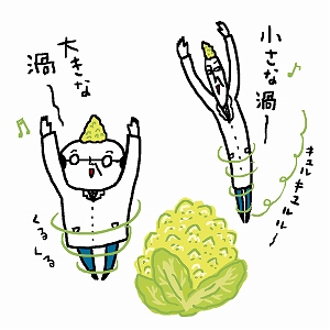 効率的にモノをかき混ぜる鍵は、カリフラワーにあり？
