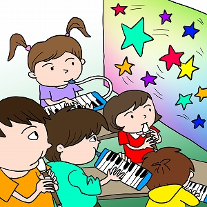 楽譜も説明もいらない！　動画に合わせて音楽をつくる新しい授業