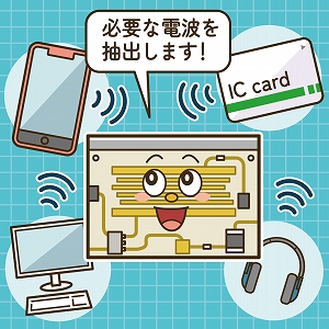 情報機器に欠かせない！　電波信号を取り出すフィルタ回路