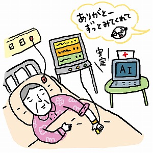 患者の生体情報をAIが判断　計測機器のさらなる進化は
