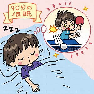90分の仮眠で本来のスポーツパフォーマンスを最大限に引き出す！